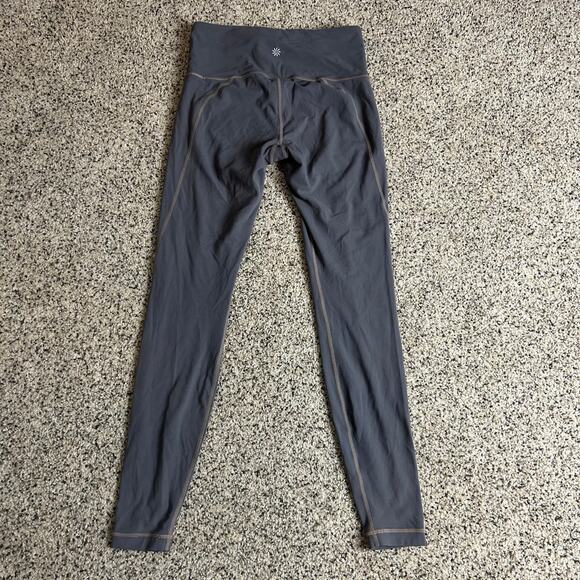 Athleta Salutation 7/8 Tight Size Small Gray 27" Inseam Mid Rise - Picture 4 of 8